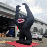 Bingo 5 5m High Inflatable Gorilla Balloon Giant Animals Series Model For Advertising Display