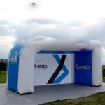 Customized Oxford Inflatable Trade Show Booth Portable Kiosk Tent Stand Bar For Promotion