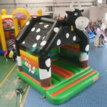 To Door 4x4x3 5m Cow Bouncy Castle Inflatable Bounce House With Roof