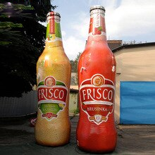6m High Inflatable Beer Fruit Wine Bottle Design For