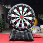 Bingo 2 4m High Pvc Inflatable Soccer Goal Dart Target Boards For Community Sport Game