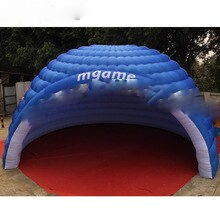 Durable Big Amazing Blue 8m Inflatable Dome Tent Wedding Giant Marquee Event Igloo For Amusement Park