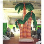 Used Hawaiian Style Giant Inflatable Palm Tree Coconut For Beach Party Decoration