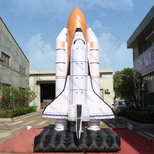 Event Decoration 2 6x2 5x5mh Inflatable Spacecraft For Outdoor Spaceship Model Balloon Dispaly Toys