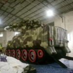 Multipurpose 7x2 8x3 8mh Inflatable Missile Tank For Children Education Giant Model Balloon Toys