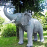 3 9x2 5 Meters Inflatable Elephant Vivid Model Customized Forest Theme Animal Decoration