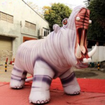 Personalized 3m Height Pvc Giant Inflatable Hippo Big Hippopotamus Toys