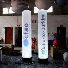 Practical 2 5 Meters High Inflatable Column For Full Printing Advertising Lamp Balloon Display Toys