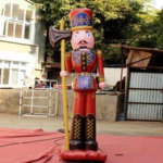 Personalized 3m Height Big Inflatable Soldier Puppet Toys