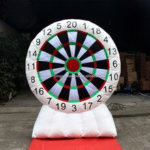 Standing Type 2 2mh White Inflatable Dart Board For Pvc Funny Game Kids Or Adult Toys