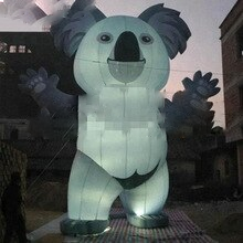 Giant Inflatable Koala With Led Lights For Events Decoration