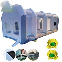Light Moveable Pvc Inflatable Car Painting Spray Booth Garage Tent