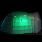 Custom 8m Marquee Igloo Inflatable Dome Tent With 3 Entrance Tunnel Camping Party Tents For