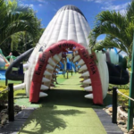 4 5mh Giant Inflatable Shark Tunnel Party Event Animal Mascot Entrance Archway Tent For Zoo Park Decoration