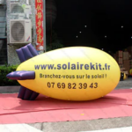 Personalized 3 Meters Inflatable Aircraft For Advertising Pvc Airship Balloon Display Toys