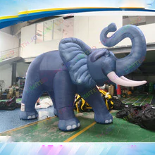 8m Giant Inflatable Elephant For Outdoor Advertising Blow Up Artificial Animal