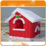 Christmas Inflatable Santa Grotto Decoration Claus House Tent