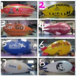 To Door Big Airship Blimp Flying Sky Balloon Giant Display Inflatable Zeppelin Airplane Advertising Helium