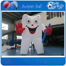 Advertising Inflatable Tooth Model 2 5m Balloon With Toothbrush Customized Teeth For N Health Toy