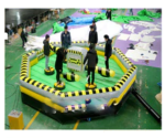 Commercial Outdoor Inflatable Seaship Wipeout Obstacle Course Game