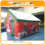Design Large Outdoor Christmas Decorations Inflatable House Santa Claus Tent Grotto