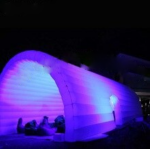 Longest Led Lighting Inflatable Tunnel Tent Party Use Movie Screen Dome Cover For