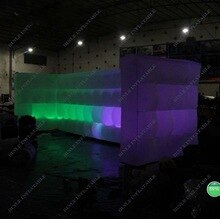Fantastic 8m Square Inflatable Led Wall Photo Booth Air For Exhibition