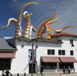 Mzqm Silvery Occupational Inflatable Octopus Leg For Building Decoration Jellyfish Tentacles Legs