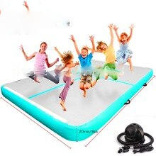 Inflatable Gymnastics Airtrack Tumbling Air Track Floor 1 2 3m Trampoline Electric Pump For Home Use Training Cheerleading