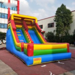 Yard Commercial Grade 0 55mm Pvc Party Inflatable Water Slide Bounce House For Kids