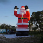 Christmas Inflatable Giant Santa Claus Holding Gifts Bag For Party Decoration Father Old Man