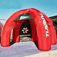 Attractive Red Beams Inflatable Spider Tent Party Event Marquee Gazebo For Advertising And Car Shelter Without Lights