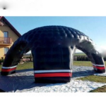Luxury Black Inflatable Dome Tent Giant Igloo With 4entrances For Outdoor Party Meeting Sport Events