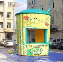 Sayok Pvc Inflatable Concession Stand Booth With Air Blower Cart For Business 5m Tall