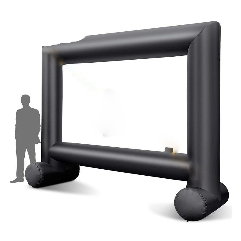 14ft Outdoor Projector Screen Inflatable Movie Film For Backyard Family Party Home Cinema With Fan