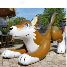 Custom Cute Giant Inflatable Wolf Model Air Sealed Pvc Cartoon Toy For Outdoor Advertising