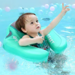 Children Swimming Ring Solid No Inflatable Floating Water Toy Adjustable Safety Strap Swim Trainer Baby Float
