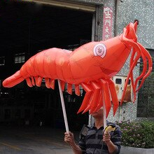Bargain Price 1 5m Length Inflatable Lighting Led Lobster Cartoon Aerated Custom Made Walking Parade Toy For Advert Decoration