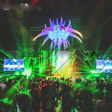 Fashion Club Party 2 5md Inflatable Led Star Balloon For Christmas Decoration