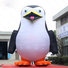 Portable Balloon 6mh Inflatable Lovely Penguin Cartoon Inflating Bespoke Logo Model For Advert