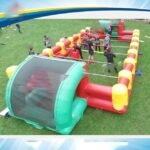 12x6m Commercial Giant Adults Inflatable Sport Game Kids Human Foosball Soccer Field