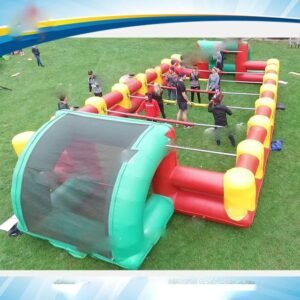 12x6m Commercial Giant Adults Inflatable Sport Game Kids Human Foosball Soccer Field