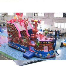 To Door Commercial Rental Kids Single Lane Pirate Inflatable Slide Toy Dry Slides