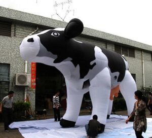 6m Giant Inflatable Cow Balloon For Advertising Milk Promotions Childrens Toy