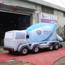 Outlet 5 3x2x2 8mh Inflatable Cement Truck Replica Customized Car Model Decoration Item Printed Logo Advert