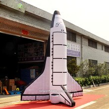 Customized 5m Height Giant Inflatable Space Shuttle Balloon Toys