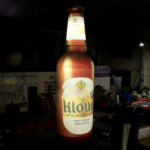 Personalized 7m Height Inflatable Lighting Bottle Large Beer For Advertising Decoration Toys