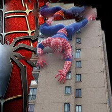 Inflatable Spider Man Cartoon For Climbing The Wall Spiderman Decorative Replica