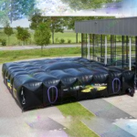Inflatable Customized Laser Game Arenas Black Tag Maze