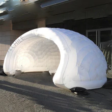 Air Dome Inflatable Luna Tent With Led Lighting Shell Shaped Bar For Events Party